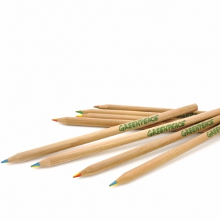 Rainbow pencil, round - 100% FSC